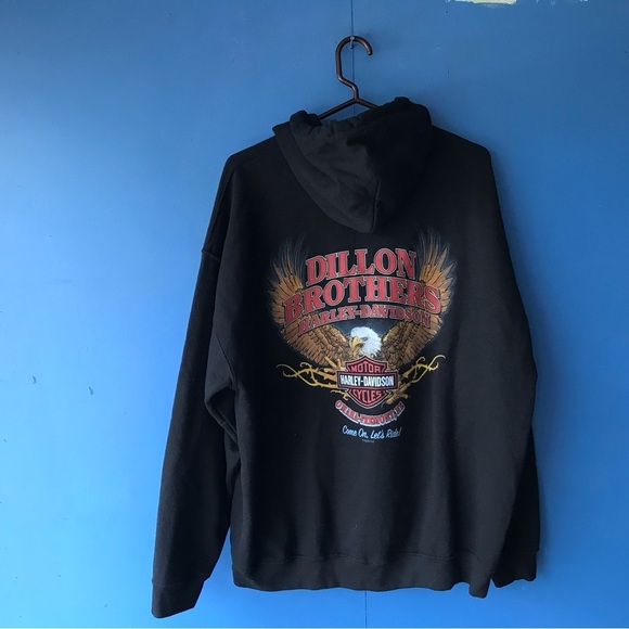 Harley-Davidson Black Sweatshirt Hoodie - Picture 5 of 6